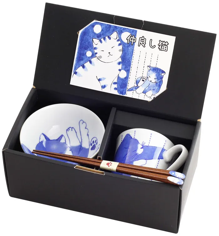 日本【和藍陶瓷器】美濃燒 玫瑰園飯碗茶杯筷子組-藍(附手帕) 歷史價格詳細信息