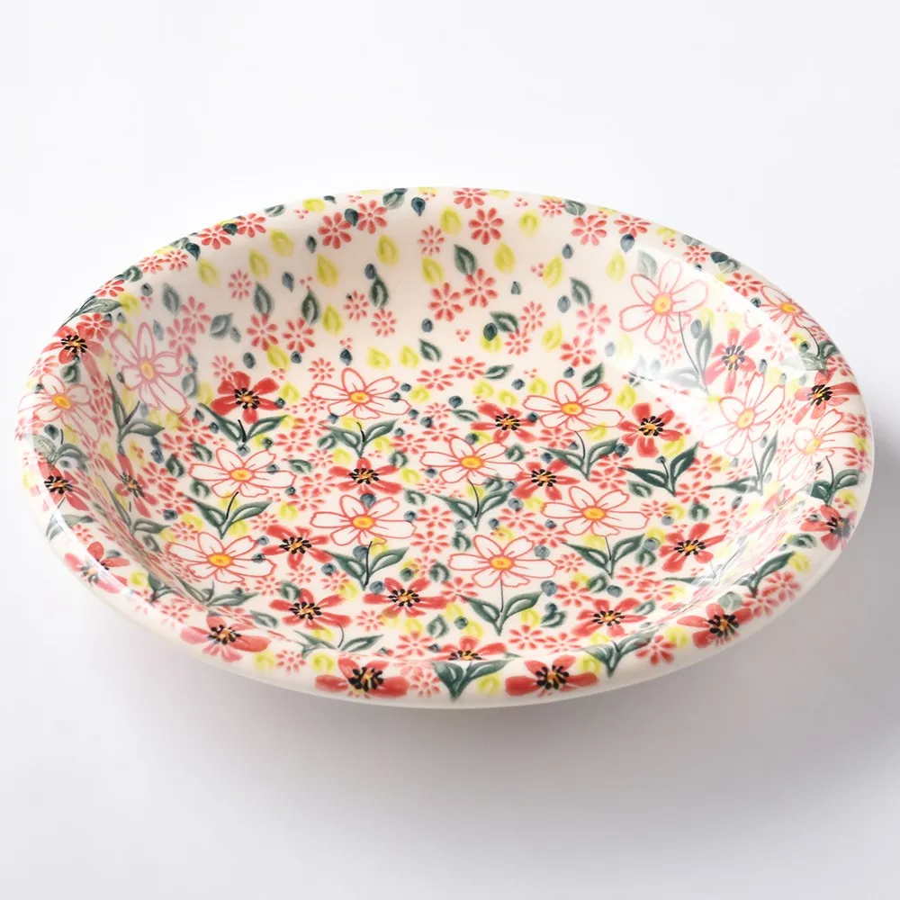 波蘭陶 春雨新露系列 花型盤(小) 20cm 波蘭手工製 歷史價格詳細信息