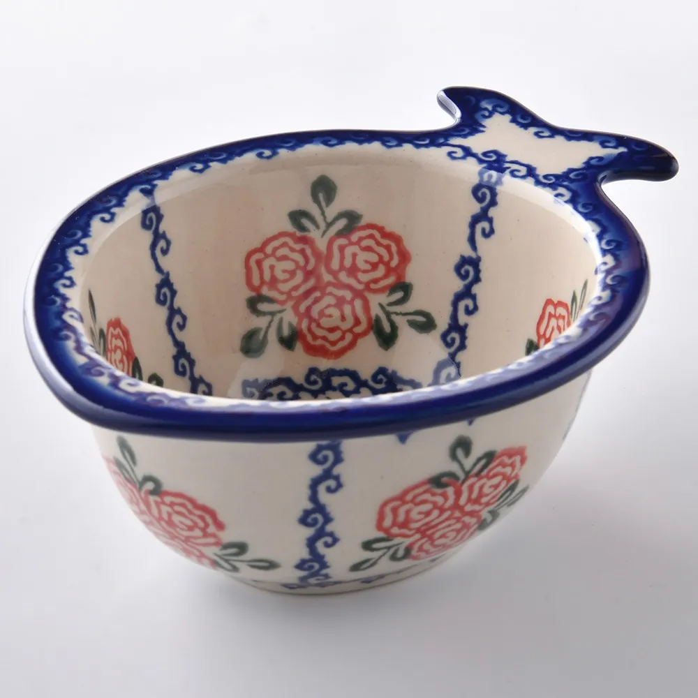 波蘭陶 漫野薔薇系列 蘋果造型烤盤 波蘭手工製 歷史價格詳細信息