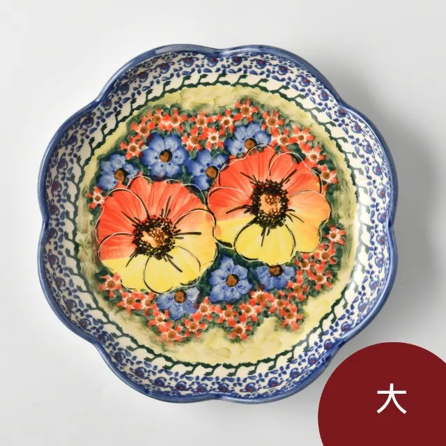 波蘭陶 古典花園系列 花型深盤 23cm 波蘭手工製 歷史價格詳細信息