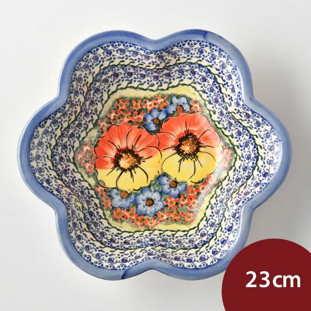 波蘭陶 花飛絢麗系列 花型盤(大) 24cm 波蘭手工製 歷史價格詳細信息