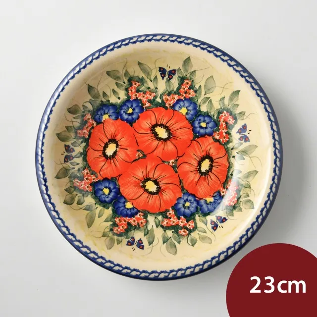 波蘭陶 奼紫嫣紅系列 圓形深餐盤 23cm 波蘭手工製 價格比較,價格查詢,歷史價格詳細信息