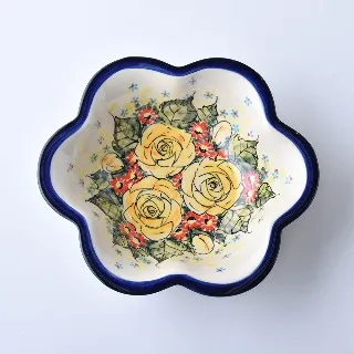 波蘭陶 繁花逸麗系列 沙拉碗 19cm 波蘭手工製 歷史價格詳細信息