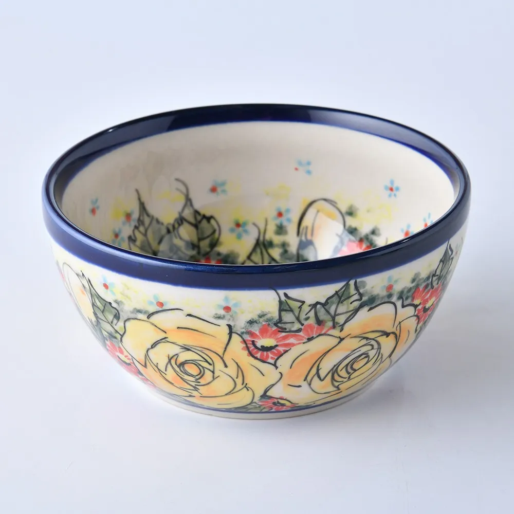 波蘭陶 繁花逸麗系列 沙拉碗 19cm 波蘭手工製 歷史價格詳細信息