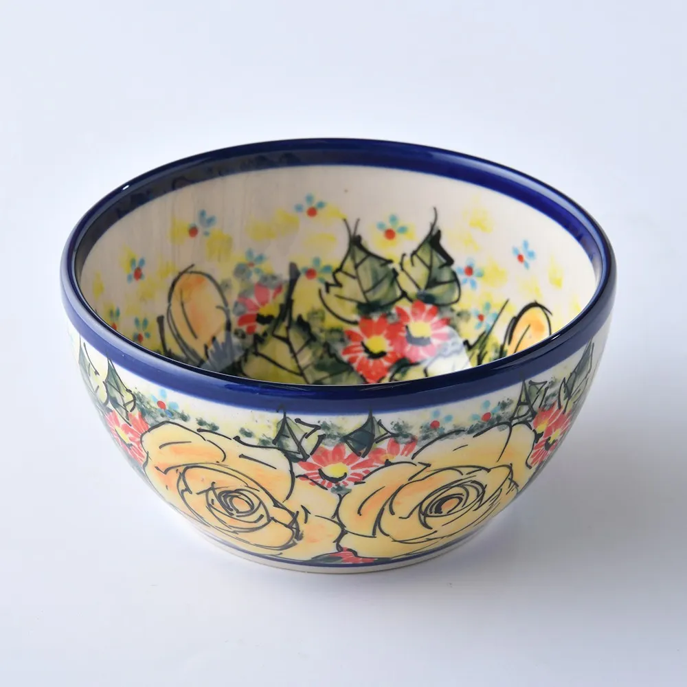 波蘭陶 繁花逸麗系列 沙拉碗 19cm 波蘭手工製 歷史價格詳細信息