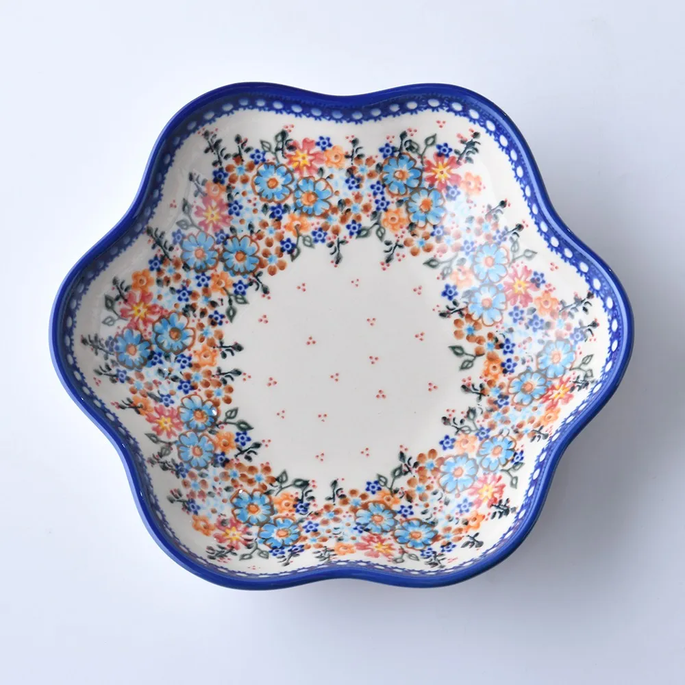 波蘭陶 蔚藍花語系列 醬料碟 9cm 波蘭手工製 歷史價格詳細信息
