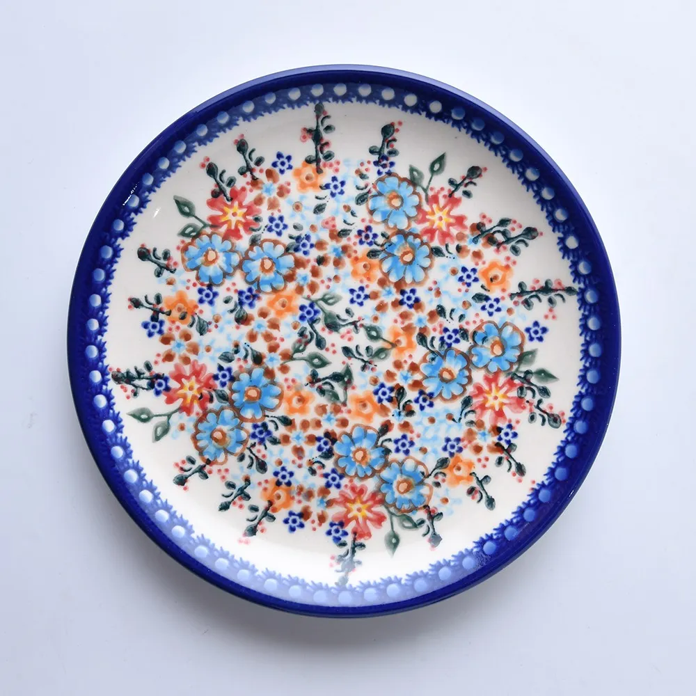 波蘭陶 蔚藍花語系列 醬料碟 9cm 波蘭手工製 歷史價格詳細信息