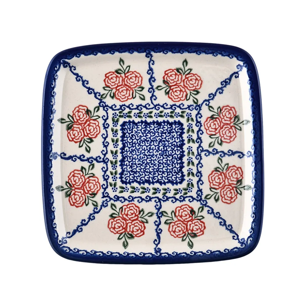 波蘭陶 漫野薔薇系列 蘋果造型烤盤 波蘭手工製 歷史價格詳細信息