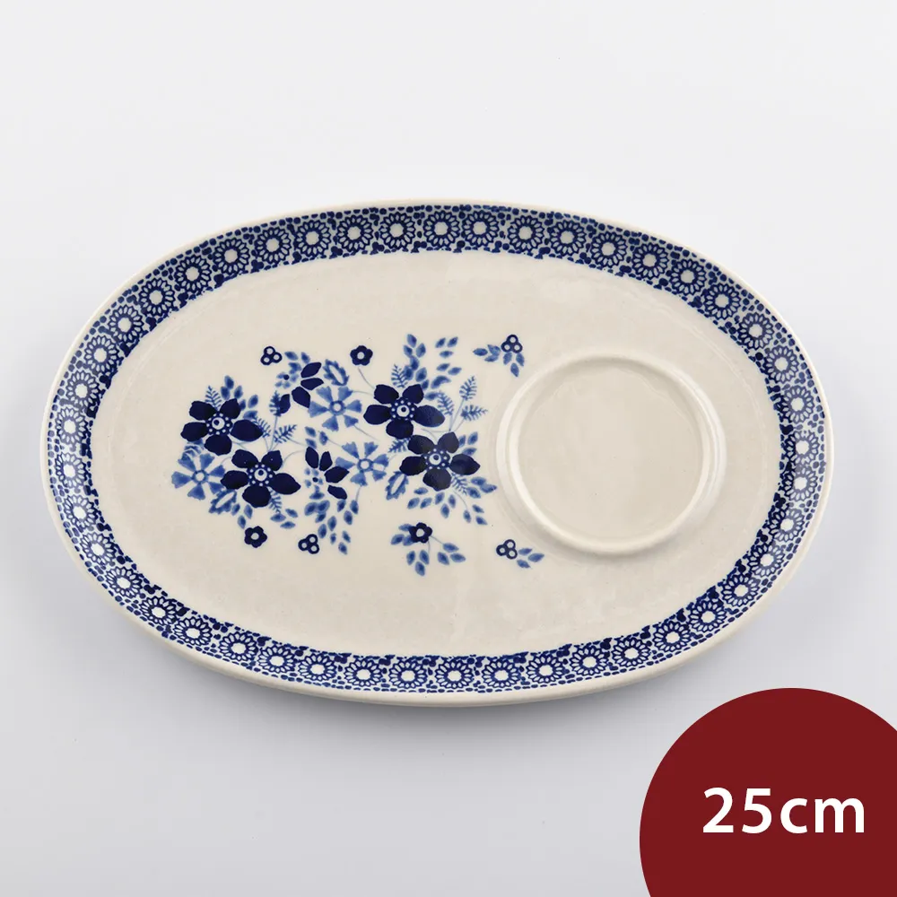 波蘭陶 蔚藍花語系列 醬料碟 9cm 波蘭手工製 歷史價格詳細信息