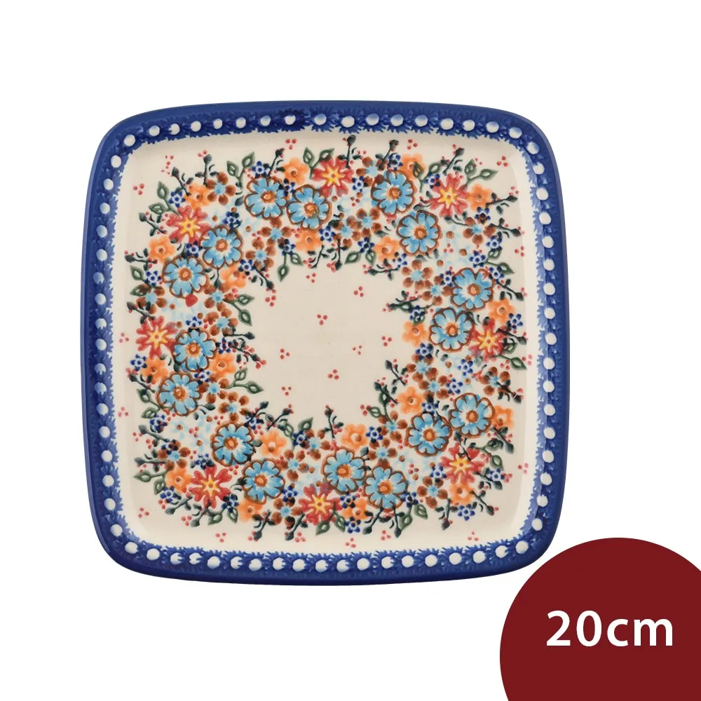 波蘭陶 蔚藍橙光系列 點心盤 16cm 波蘭手工製 歷史價格詳細信息