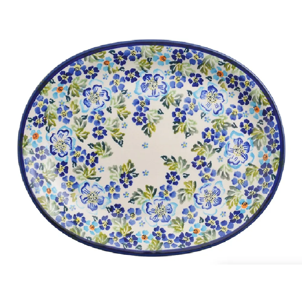 波蘭陶 青藍夏日系列 圓形餐盤 25cm 波蘭手工製 歷史價格詳細信息