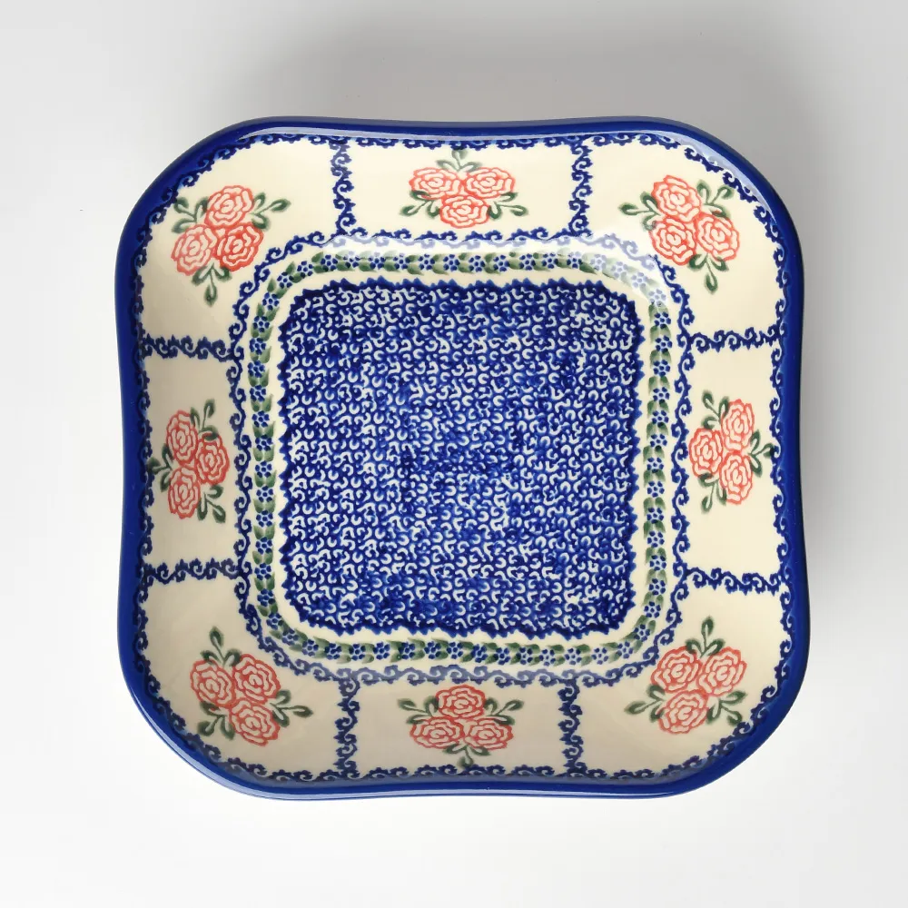 波蘭陶 漫野薔薇系列 蘋果造型烤盤 波蘭手工製 歷史價格詳細信息