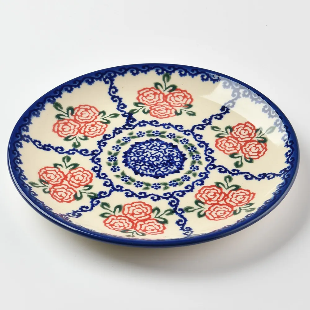 波蘭陶 漫野薔薇系列 蘋果造型烤盤 波蘭手工製 歷史價格詳細信息