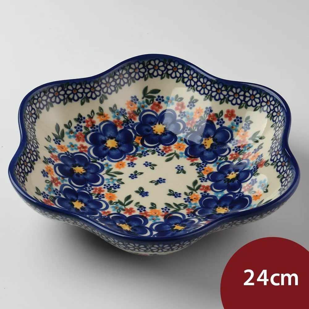 波蘭陶 春雨新露系列 花型盤(小) 20cm 波蘭手工製 歷史價格詳細信息