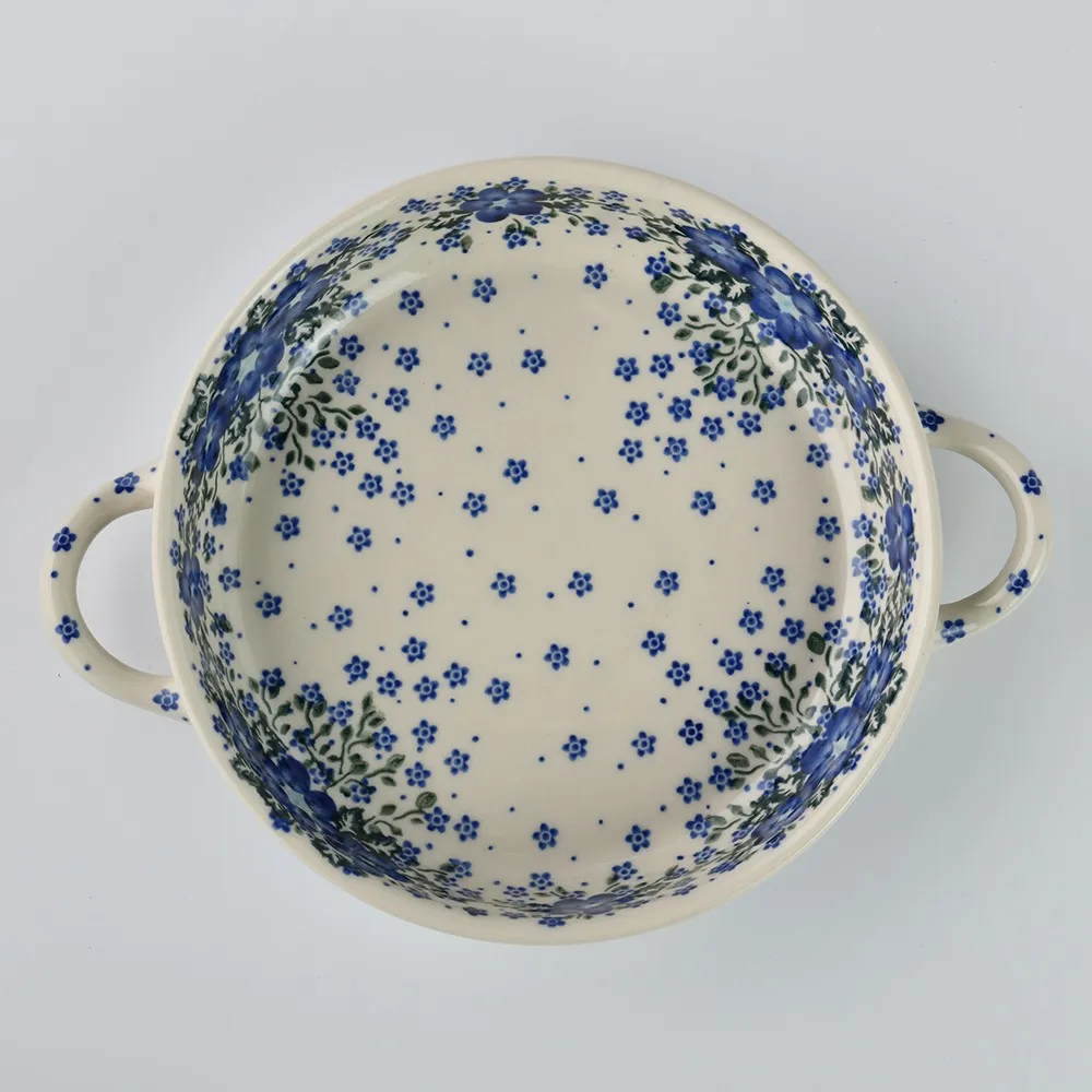 波蘭陶 青花涼夏系列 分隔盤 28x19cm 波蘭手工製 歷史價格詳細信息