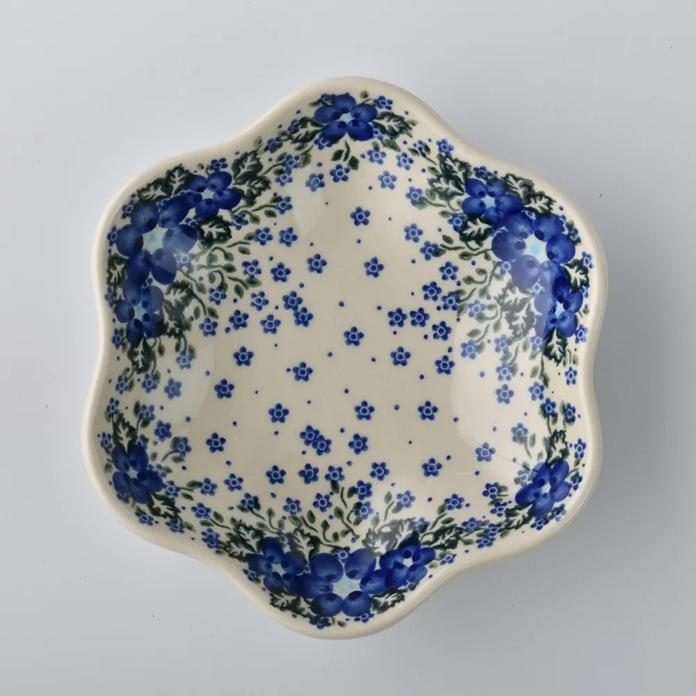 波蘭陶 青花涼夏系列 分隔盤 28x19cm 波蘭手工製 歷史價格詳細信息