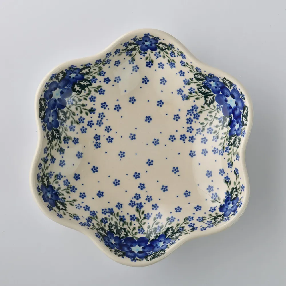 波蘭陶 青花涼夏系列 分隔盤 28x19cm 波蘭手工製 歷史價格詳細信息