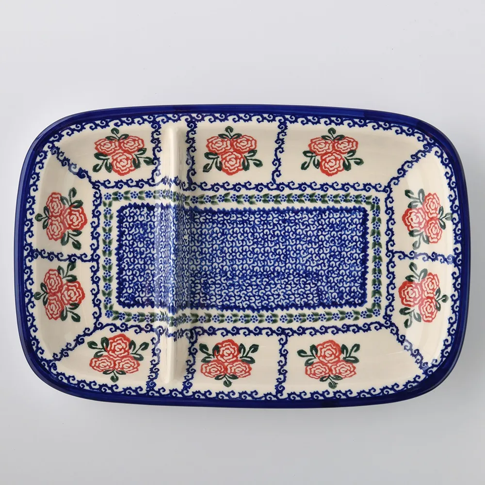 波蘭陶 漫野薔薇系列 蘋果造型烤盤 波蘭手工製 歷史價格詳細信息