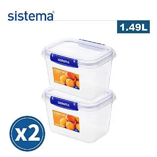 SISTEMA 紐西蘭進口扣式保鮮盒-1.49L (二入組) 歷史價格詳細信息
