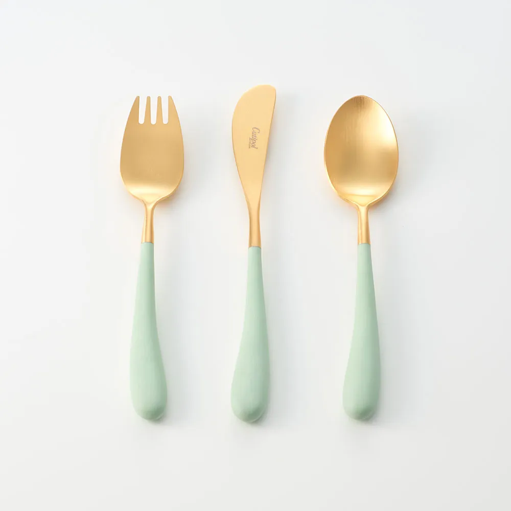 Cutipol-青玉金點心叉匙+義大利VBC-蕾絲馬卡龍20cm餐盤 歷史價格詳細信息