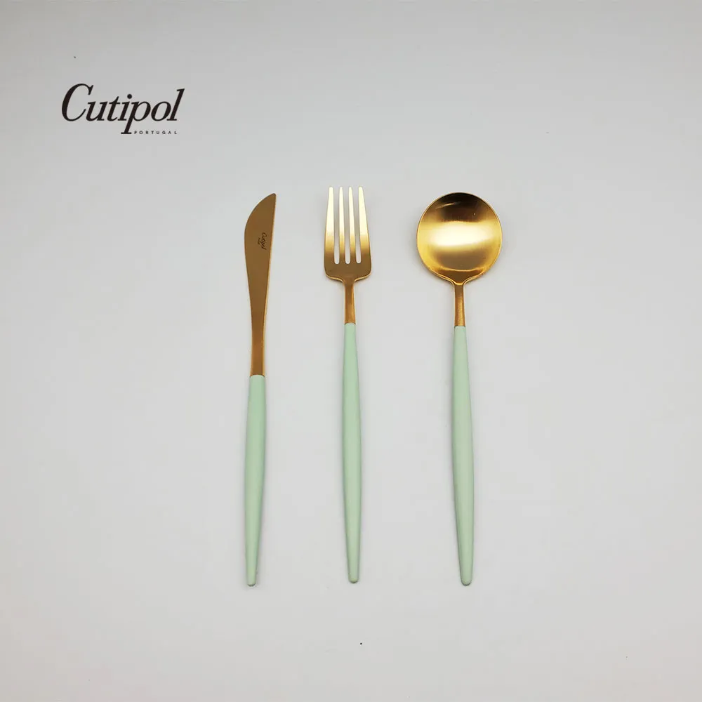 Cutipol-青玉金點心叉匙+義大利VBC-蕾絲馬卡龍20cm餐盤 歷史價格詳細信息