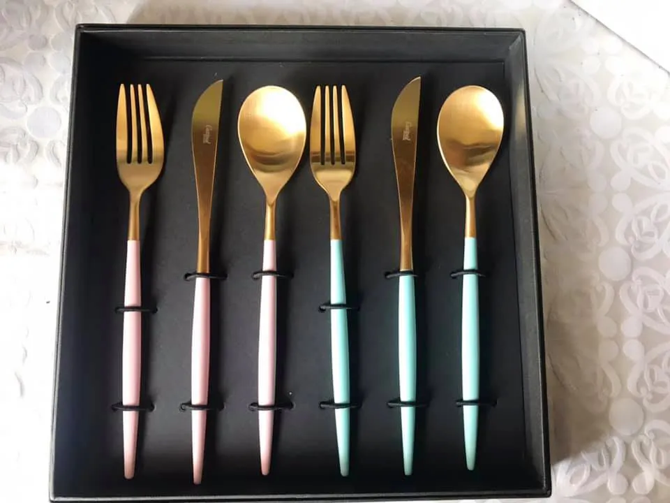 葡萄牙Cutipol MIO系列-黑金霧面不銹鋼-21.5cm主餐刀叉匙-3件組 歷史價格詳細信息