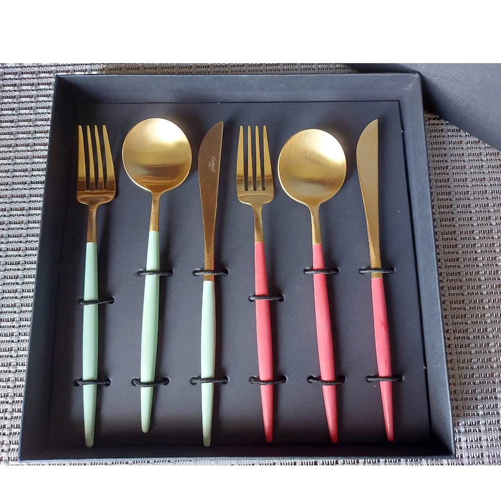 Cutipol-青玉金點心叉匙+義大利VBC-蕾絲馬卡龍20cm餐盤 歷史價格詳細信息