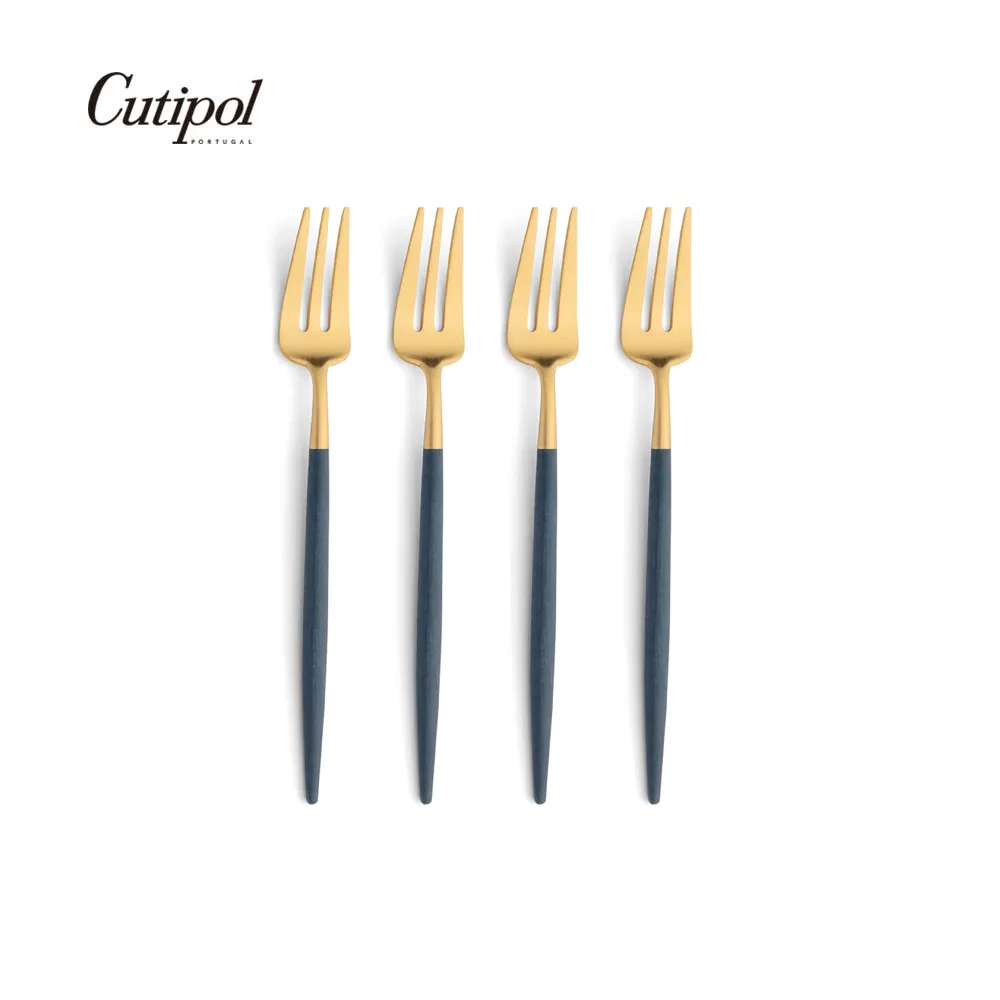 葡萄牙Cutipol-GOA系列-藍金霧面不銹鋼-21.5cm主餐匙 歷史價格詳細信息