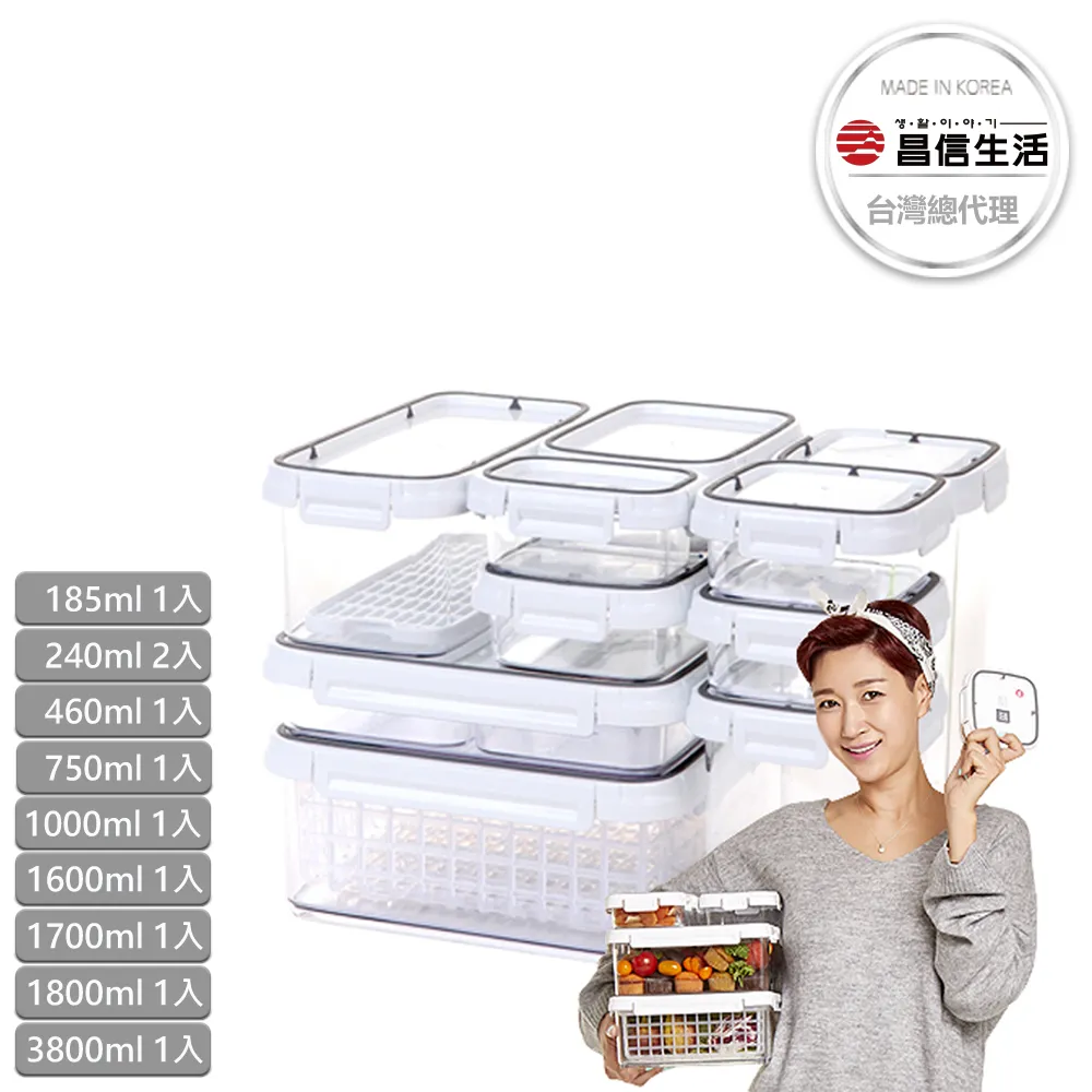 【韓國昌信生活】SKYLOCK密扣保鮮盒-圍爐經典組(3800ml托盤式+5900ml提籃) 歷史價格詳細信息
