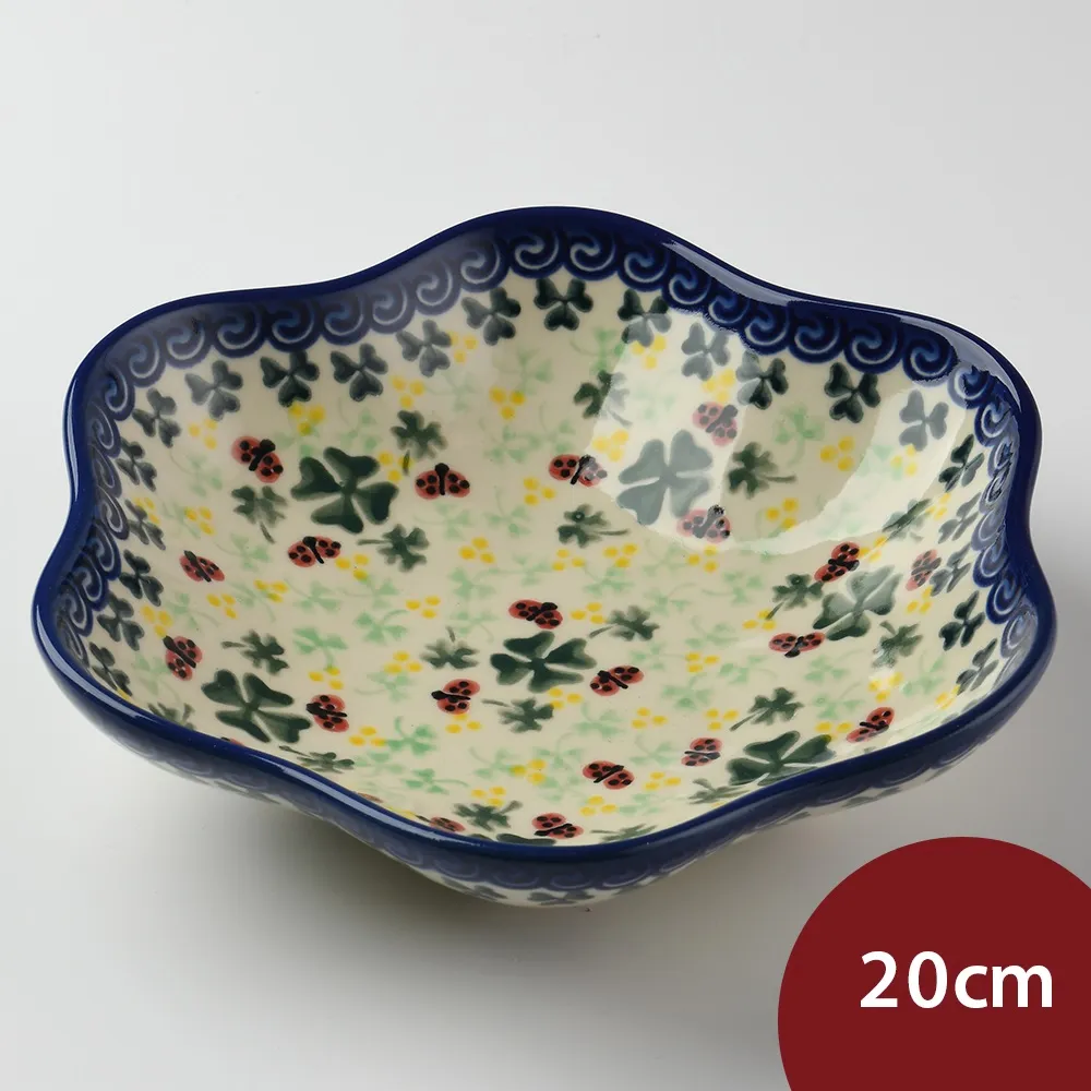 波蘭陶 幸運符號系列 方形深餐盤 20cm 波蘭手工製 歷史價格詳細信息