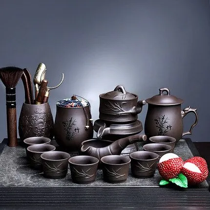懶人自動茶具套裝家用懶人泡茶器全套千里江山輕奢茶壺茶杯一整套 歷史價格詳細信息