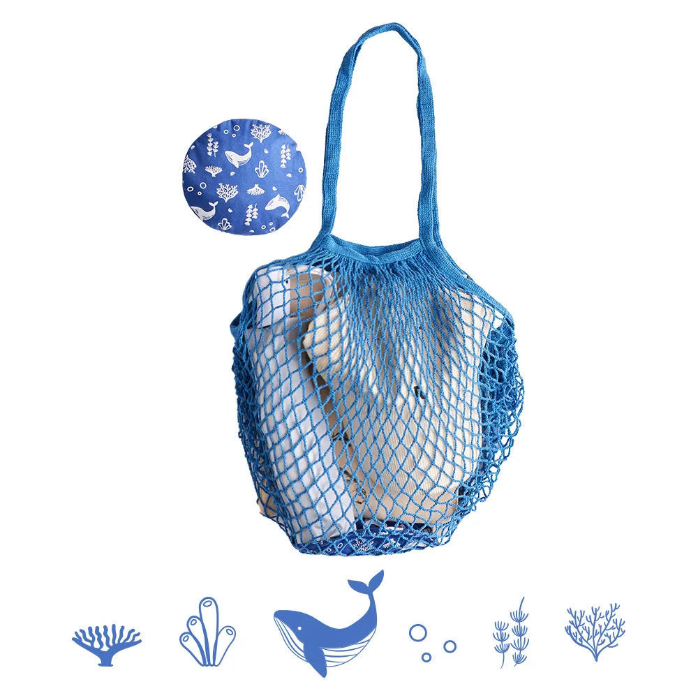 【仁舟淨塑】喜福棉網包 - 鯨喜包(灰鯨)長提把 歷史價格詳細信息