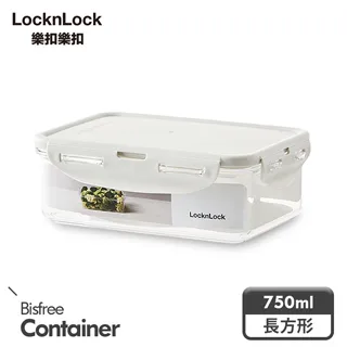 【樂扣樂扣】純淨保鮮盒/750ML/長方/淺灰 歷史價格詳細信息