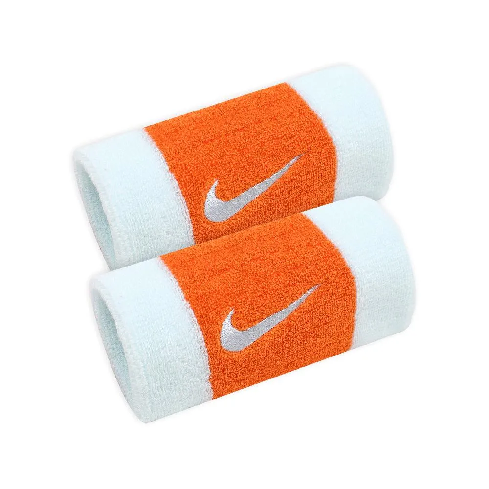 護腕 Swoosh Doublewide Wristbands 白 黑 棉質 毛巾布 吸汗 長版 運動 網球 籃球 訓練 NNN0511-6OS 歷史價格詳細信息