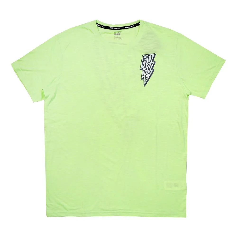 PUMA 短T 慢跑系列 FAV 藍 麻花 短袖 T恤 男 52315120 歷史價格詳細信息