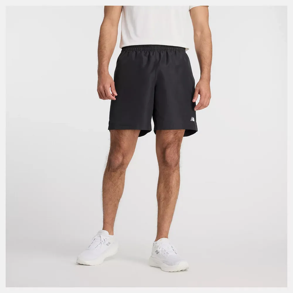 【New Balance】平織側邊條短褲_女性_黑色_AWS11503BM 歷史價格詳細信息