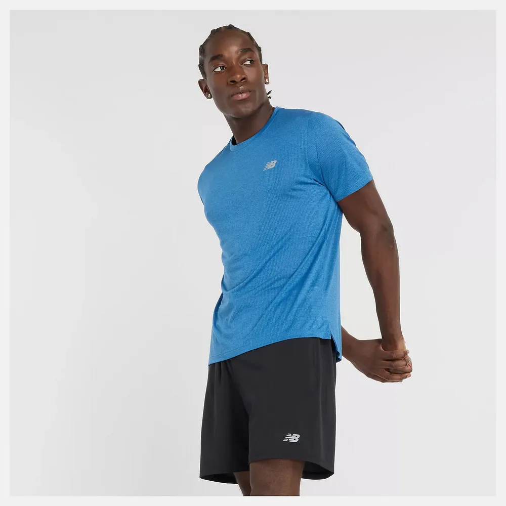 【New Balance】短袖上衣 短袖上衣 男 快乾 黑色 美版_MT43071BK-F 歷史價格詳細信息