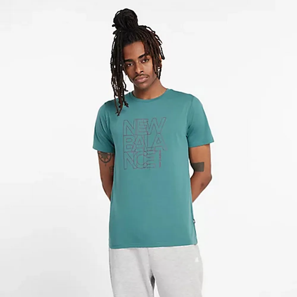 【New Balance】短袖上衣 短袖上衣 男 快乾 黑色 美版_MT43071BK-F 歷史價格詳細信息