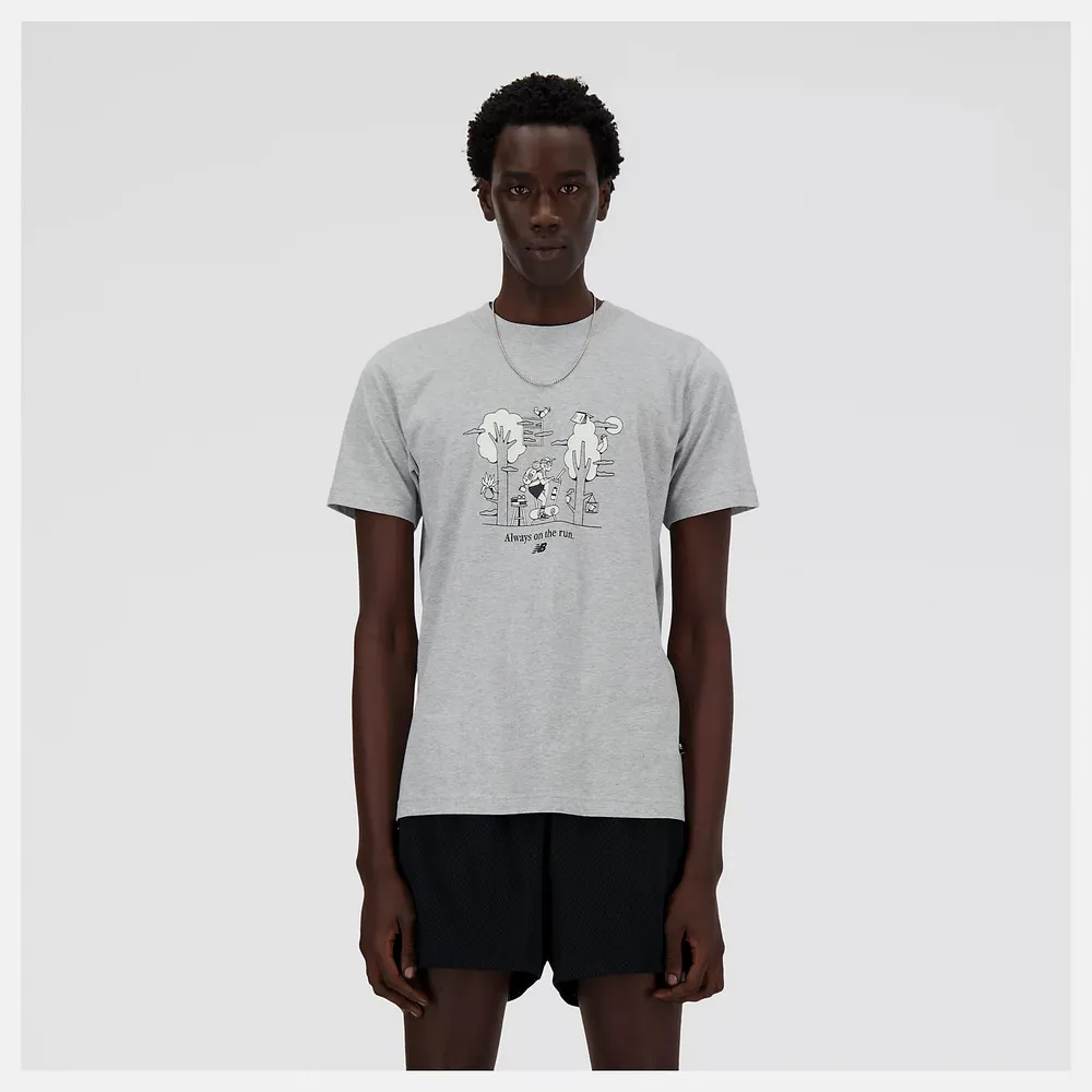 【New Balance】短袖上衣 短袖上衣 男 快乾 黑色 美版_MT43071BK-F 歷史價格詳細信息