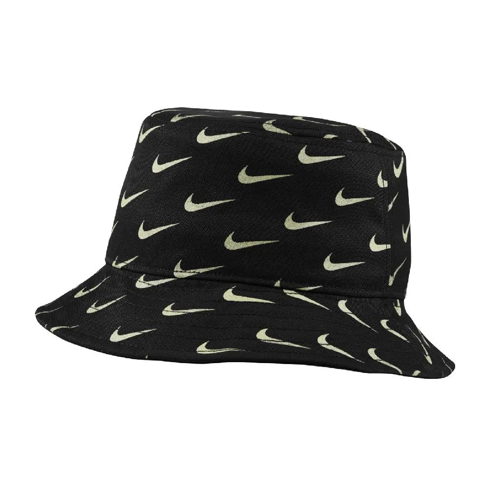Nike 帽子 Kids Bucket 黑綠 大童 漁夫帽 遮陽 滿版 小勾  【ACS】 DC4054-010 歷史價格詳細信息