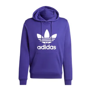 【ADIDAS】TREFOIL HOODY 連帽上衣 帽T 男 紫藍-IM9398 歷史價格詳細信息