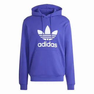 【ADIDAS】TREFOIL HOODY 連帽上衣 帽T 男 紫藍-IM9398 歷史價格詳細信息