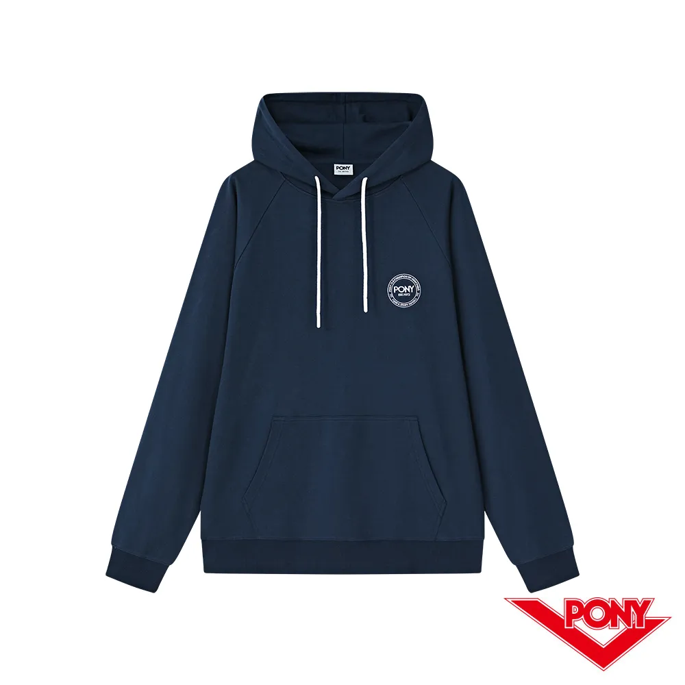 PONY 長袖素色大學帽T-男女款-藍/粉/黃 歷史價格詳細信息