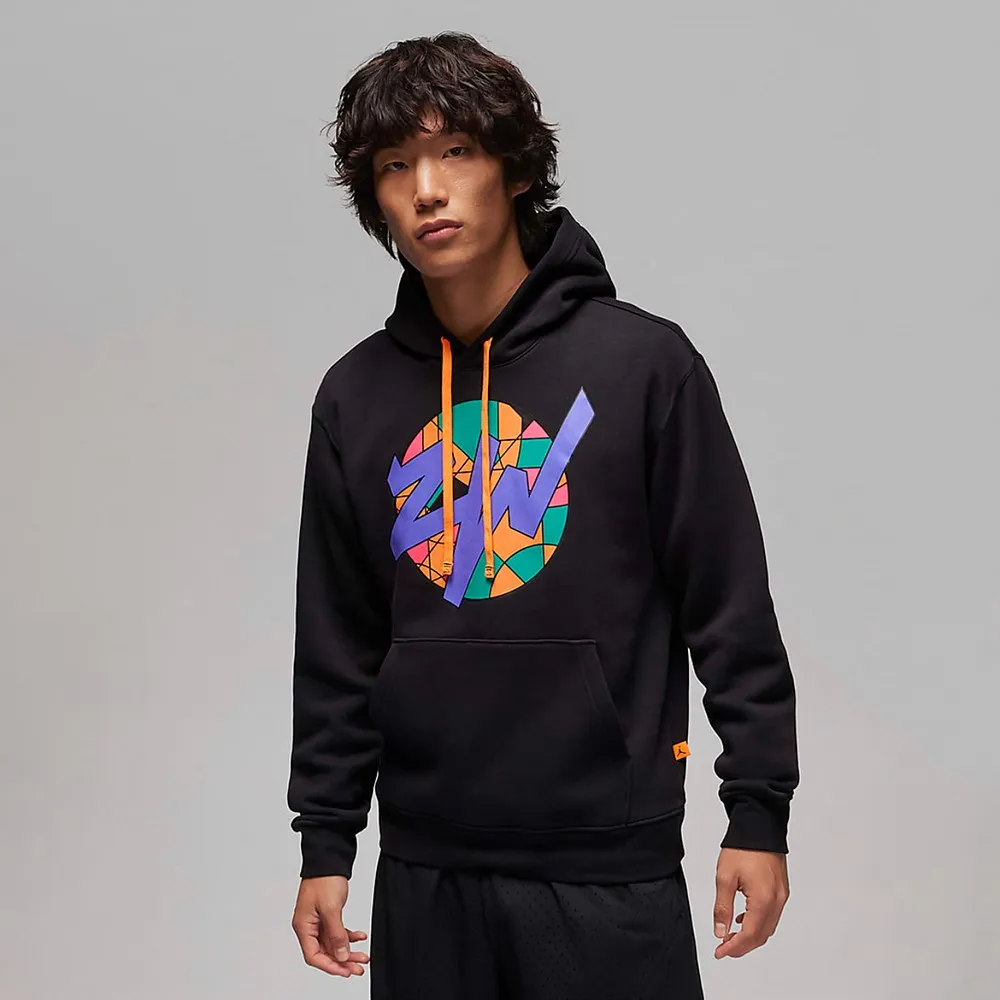 Nike AS M J ZION GFX FLC PO 男 白 印花 圖案 保暖 連帽 上衣 長袖 FD2391-051 歷史價格詳細信息