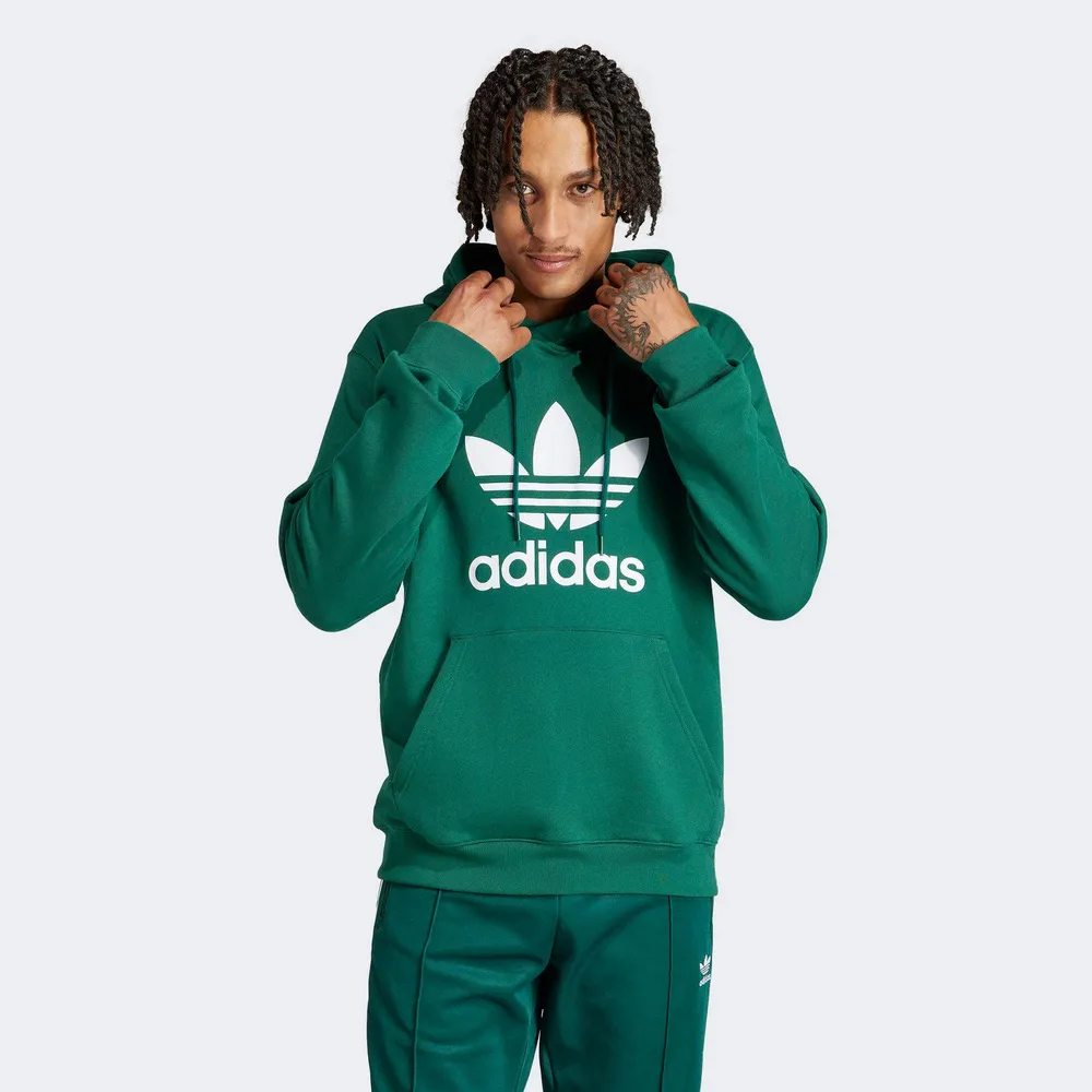 adidas 帽T Trefoil Hoodie 黑 白 三葉草 大Logo 女款 寬鬆版本 【ACS】 CE2408 歷史價格詳細信息