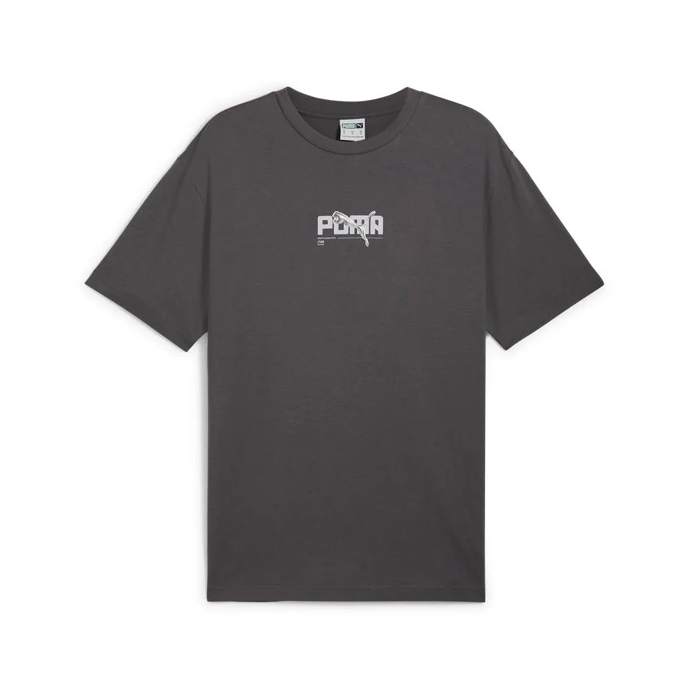 【PUMA】流行系列Chrome Cat圖樣短袖T恤(N) 短袖上衣 中 淺灰色-62788863 歷史價格詳細信息