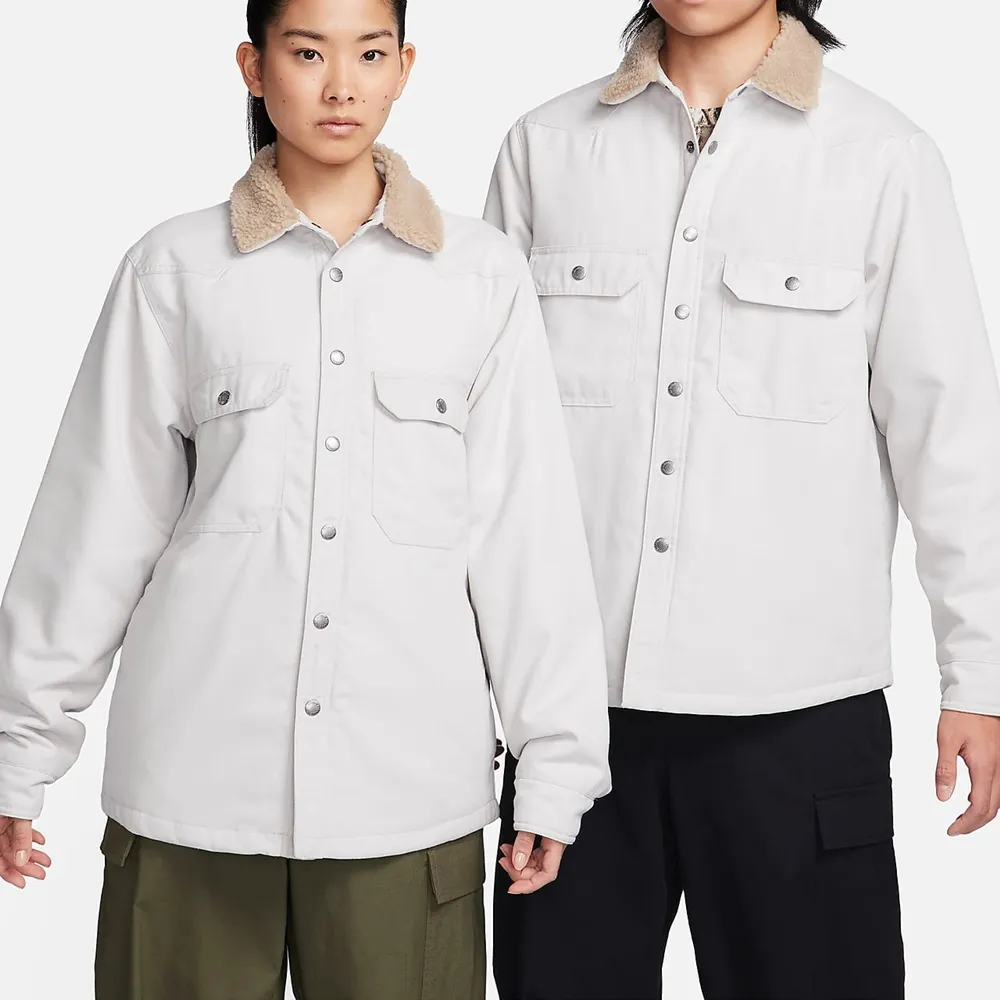 【NIKE】AS U NK SB PADDED FLANNEL JKT 男女 休閒外套 灰藍-FQ0513084 歷史價格詳細信息