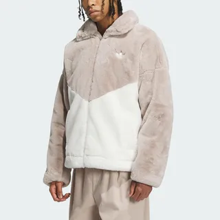 ADIDAS 絨毛 保暖 休閒 拉鍊  帽T 訓練連帽外套 黑色IP4973  米白IP4974 歷史價格詳細信息