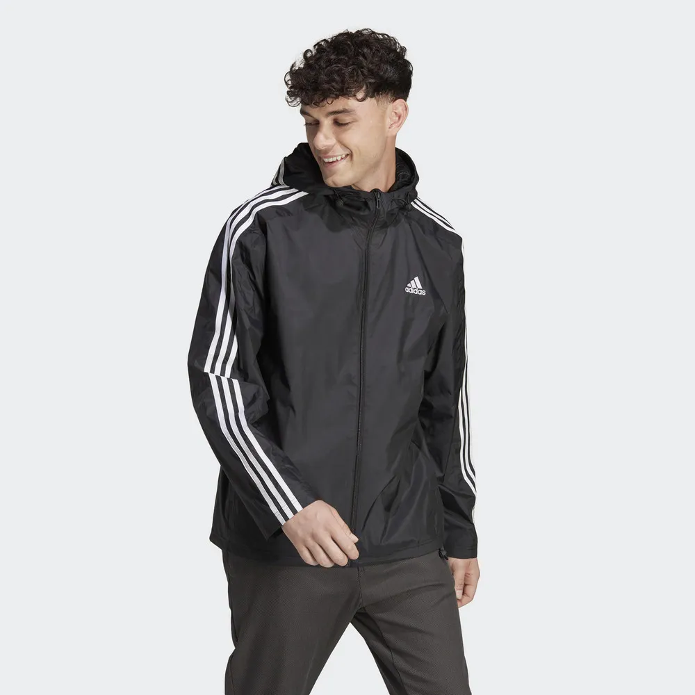 Adidas M 3S WB 男 黑 運動 拉鍊口袋 風衣 外套 GQ0600 歷史價格詳細信息