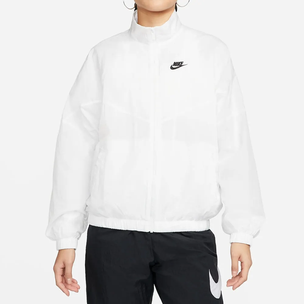 Nike NSW JKT WVN Piping NFS [DB3910-100] 女 外套 夾克 休閒 防風 梭織 白黑 歷史價格詳細信息